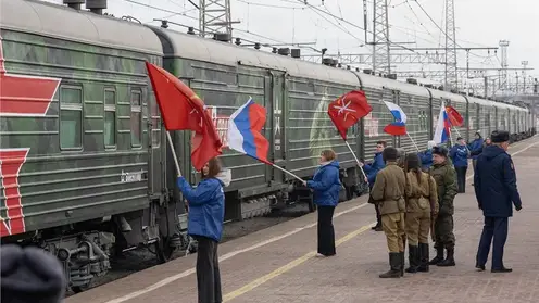 Поезд Минобороны с образцами вооружения остановится в Красноярске