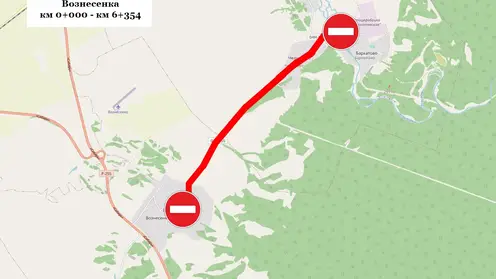 С 24 июня будет перекрыто движение на автодороге Челноково - Вознесенка в Берёзовском районе