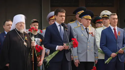 Врио губернатора Красноярского края Михаил Котюков поздравил с 78-й годовщиной Великой Победы